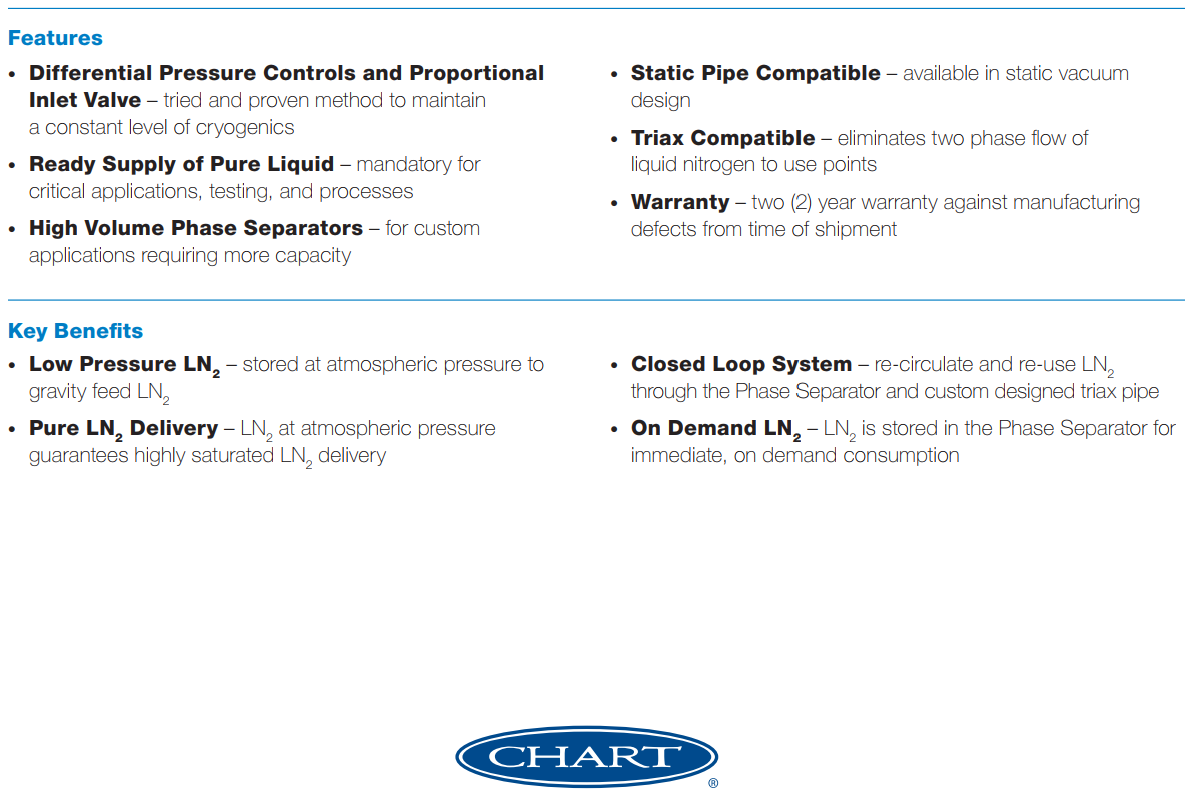 phase separator - features and benefits